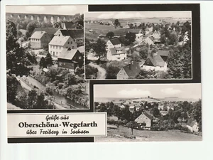 OBERSCHÖNA-WEGFAHRT...,Grüße aus....3 Teilans. u.a. m. Viadukt...s/w AK - Picture 1 of 2