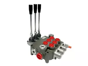 3 Spool Hydraulic Directional Control Valve Open Center 21 GPM 3600 PSI NEW! - Picture 1 of 5