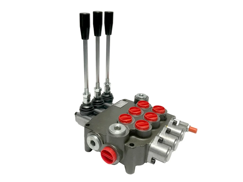 3 Spool Hydraulic Directional Control Valve Open Center 21 GPM 3600 PSI NEW! - Image 1 of 4