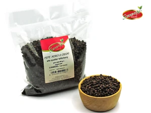 PEPE NERO IN GRANI 1 kG (2 BUSTE DA 500g )QUALITA' PREM TELLICHERRY | SORRENTINO - Foto 1 di 4
