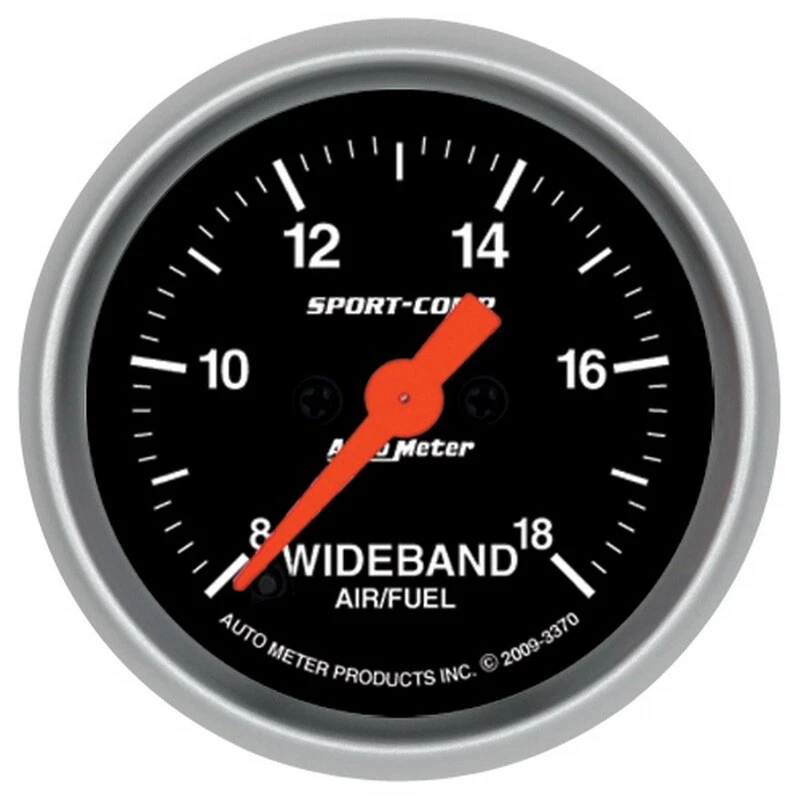 Autometer 3370 Sport-Comp 52mm Electronic Analog Wideband Air/Fuel Ratio Gauge - Image 1 of 1