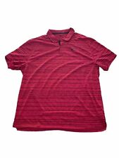 Nike Golf Tiger Woods ADV TW Striped Polo Shirt DH0789-687 Men’s XL Red