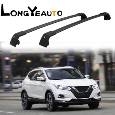 Crossbar Fits For NISSAN ROGUE SPORT 2017-2020 Cross Bar Roof Rack Black - Imagem 1 de 4