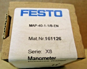 FESTO MAP-40-1-1/8-EN 161126 Manometer Pressure Gauge Series X8 1176OMF - Picture 1 of 4