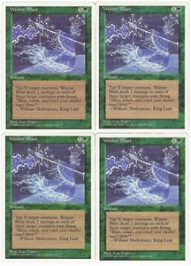 MTG Winter Blast x4 4th Fourth Edition Uncommon NM/LP Playset - Picture 1 of 1
