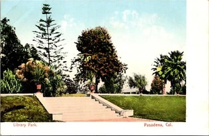 Library Park Pasadena California Postcard - Picture 1 of 2