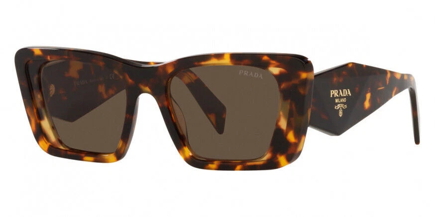 PRADA PR 08YS 01V8C1 51 Women's Butterfly Sunglasses - Brown/Brown