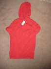 NWT Brooks Brothers Women's Cotton Cable Knit Hoodie Sweater Coral XSmall