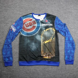 Chicago Cubs Pullover Herren mittelblau MLB Baseball 2016 World Series Champions - Bild 1 von 12