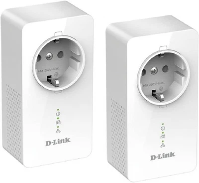 D-Link DHP-P601AV CPL PowerLine Gigabit Passthrough Kit 1000 Mbit/s 2 Stk weiß - Bild 1 von 2