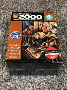 FACTORY SEALED PEACHTREE 2000 RELEASE 6.0 ACCOUNTING SOFTWARE for SMALL BUSINESS - Picture 1 of 5