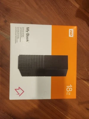 Disco duro externo de escritorio WD My Book USB 3.0 18 TB (WDBBGB0180HBK-NESN) Foto 1 de 3