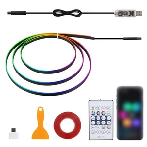 16 Million Color Car LED Light Strip 110cm for Unique Interior and Easy Setup - Picture 1 of 8