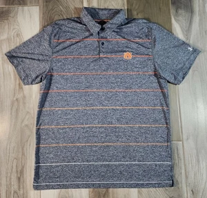 Camisa Polo Suelta Rendimiento Brezo Rayas Rayas Auburn Tigers Under Armour Para Hombre XL - Imagen 1 de 7