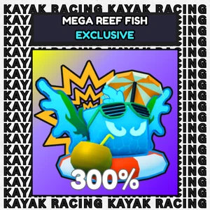 ROBLOX - KAYAK RACING - REEF FISH - EXCLUSIVE - 300% MULTIPLIERS - FAST DELIVER - Picture 1 of 1