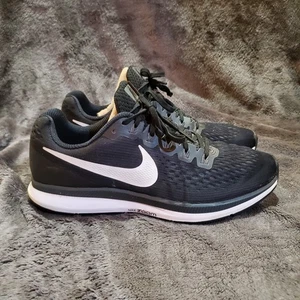 Nike Air Zoom Pegasus 34 Mens Size 9.5 880555-001 Black Running Shoes Sneakers - Picture 1 of 11
