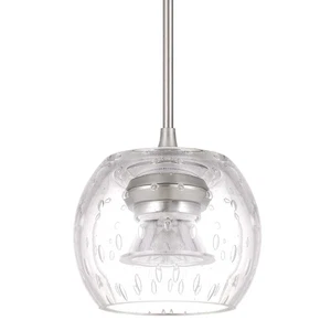 Cal Lighting UP-1123 Ithaca 5"W LED Mini Pendant - Silver - Picture 1 of 3