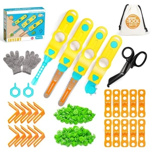 Cardboard Cutter for Kids, 129 PCS Cardboard Tools for Kids, STEM Educational... - Bild 1 von 8
