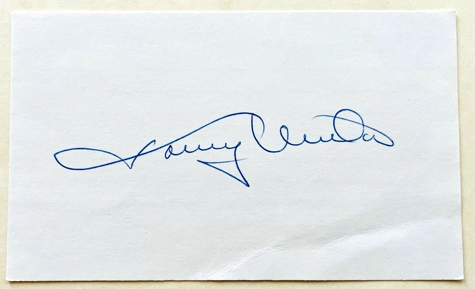 Tarjeta índice autografiada de Johnny Unitas 3x5 Foto 1 de 1