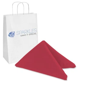 100 pcs 20"x20" inch Polyester Cloth Napkin - Burgundy - Wedding Linen st - Picture 1 of 6