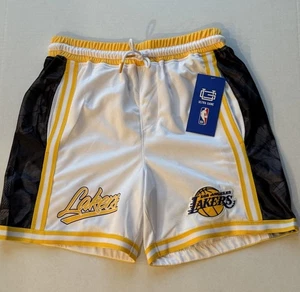 Los Angeles Lakers NBA Basketball Shorts Heritage Ultra Game Small weiß neu mit Etikett - Bild 1 von 7