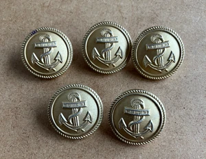 original 2.WK Knöpf Marine Kriegsmarine Lederjacke gold Hersteller M 1940 412510 - Picture 1 of 5