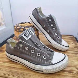 Gray CONVERSE All Star Size Mens 4 Womens 6 no laces - Picture 1 of 8