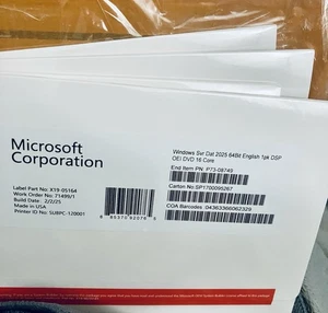 New Microsoft Windows Server 2025 Datacenter | 16 Core | OEM DSP OEI DVD ๐ - Picture 1 of 1
