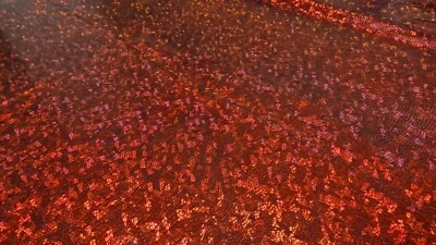 Stoff Jersey  Hologramm  Stretch bi-elastisch Rot/Schwarz   1,50 x 1,80 Meter - Bild 1 von 2