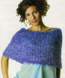 COZY Crystal Waters Mini Poncho/Apparel/Crochet Pattern INSTRUCTIONS ONLY - Picture 1 of 1