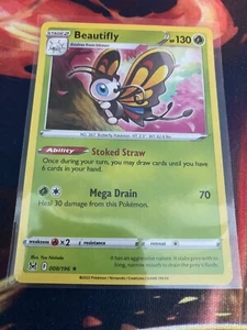 Beautifly Holo Rare Lost Origin 008/196 - Picture 1 of 1