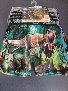 Jurrassic Park Underwear Boys Small Size 4 Jurassic World Boxer Briefs Dinosaur - Picture 1 of 5