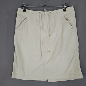 Old Navy Women's Skirt Straight & Pencil Drawstring Waistline Beige Size 6 - Picture 1 of 10