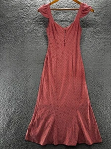 WAYF Cap Sleeve Embroidered Eyelet Maxi Dress Rose Size XS Pullover - Picture 1 of 9