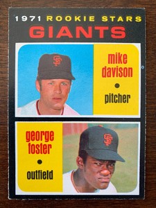1971 O-Pee-Chee Baseball Card GEORGE FOSTER / MIKE DAVISON #276 EX to NRMT