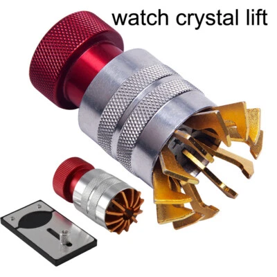 Juego de herramientas de reparación removedor de cubierta frontal elevador vidrio irrompible abridor de cristal para reloj Foto 1 de 4