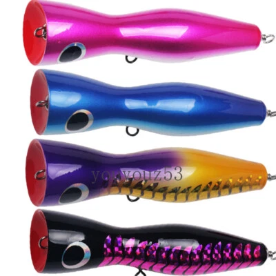 Señuelo de arrastre flotante de agua salada 1 pieza 180 mm/120 g Popper Big Game Foto 1 de 4