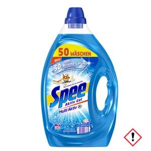 Spee 2in1 Attivo Gel Detersivo per Lavatrice Lungo Profumo 2500ml 4er Pacchetto - Foto 1 di 1