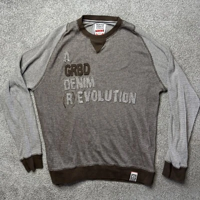 Suéter Marithe Francois Girbaud Vintage Talla M Sudadera Marrón Bordada Foto 1 de 4