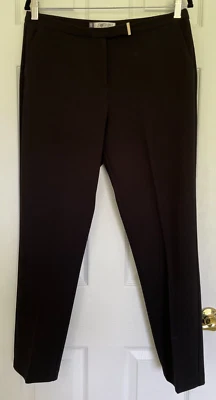 Jennifer Lopez Black Flat Front Dress Slacks Pants Size 8 AVG / REG EUC - Image 1 of 4