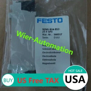 US KOSTENLOSE STEUER Neu FESTO VUVG-B14-B52-ZT-F-1P3 566517 Magnetventil - Bild 1 von 7