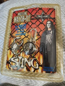 Reloj WCW Sting Mini Clip On Vintage 1999 Watch It! ¡WATCH-IT DE LUCHA LIBRE! - Imagen 1 de 2