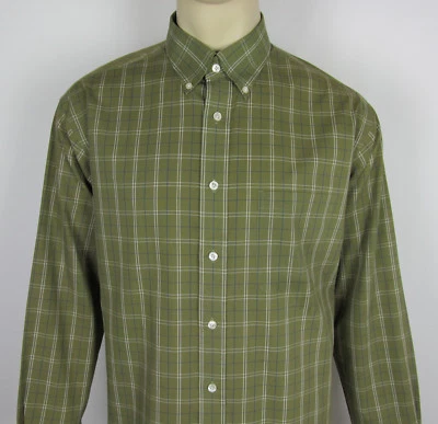 Camisa de vestir Roundtree & Yorke Classics manga larga botón delantero para hombre talla L Foto 1 de 4