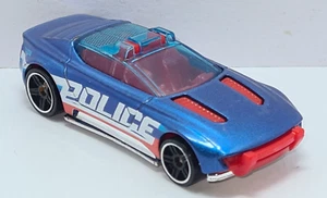 Hot Wheels Alpha Pursuit Blue  2019 Nightburnerz  Loose GHB75 - Picture 1 of 8