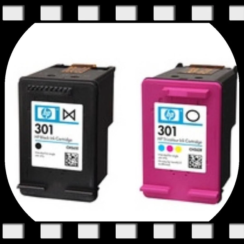 CARTUCCE ORIGINALI RIGENERATE  HP 301 BK + HP 301 COLORE - Immagine 1 di 1