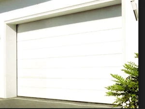 SECTIONAL GARAGE DOOR ELECTRIC 8FT X 8FT WHITE NEW ONLY £600 - Picture 1 of 3