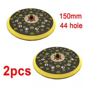 2X Medium Sander Backing for Mirka CEROS / DEROS 150mm 52 Holes Hook & Loop Pad - Picture 1 of 8