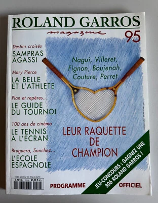 ROLAND GARROS MAGAZINE - 1995 - PROGRAMME OFFICIEL - PAPERBACK BOOK - Image 1 of 4
