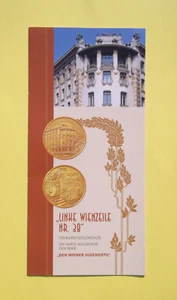 Folder Flyer zur 100€ Gold Münze 2007 "Linke Wienzeile Nr. 38" Österreich - Bild 1 von 1