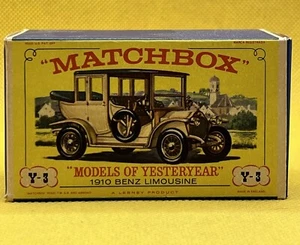 Matchbox Y-3 1910 Benz Limousine Toy Car In Box | Lesney Models of Yesteryear - Picture 1 of 9